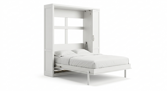 Norra Queen Wall Bed — Matte White